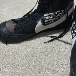 Nike Blazer Mid Black and White Sneakers